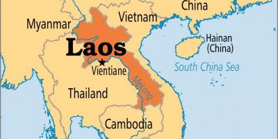 Λάος χώρα στον παγκόσμιο χάρτη