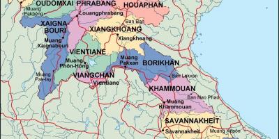 Λάος πολιτικό χάρτη