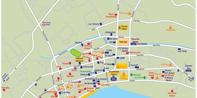 Χάρτης της vientiane, λάος