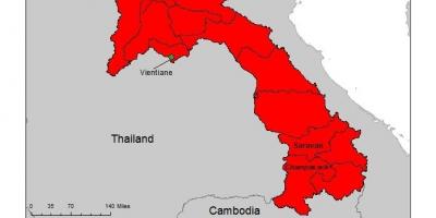 Χάρτης του λάος ελονοσία 