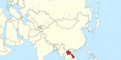 Χάρτης του λάος ασία